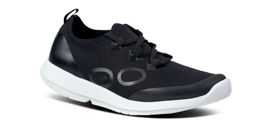 Oofos Women’s Oomg Sport LS Low Shoes-Black/White