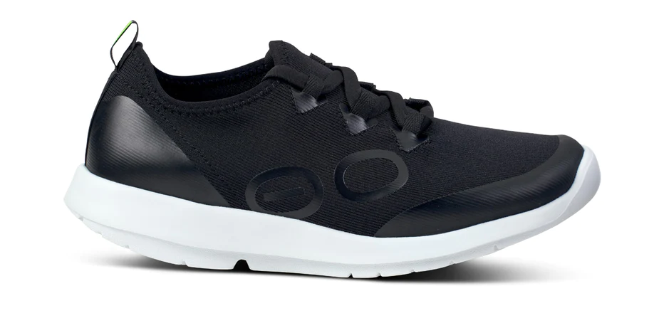 Oofos Women’s Oomg Sport LS Low Shoes-Black/White