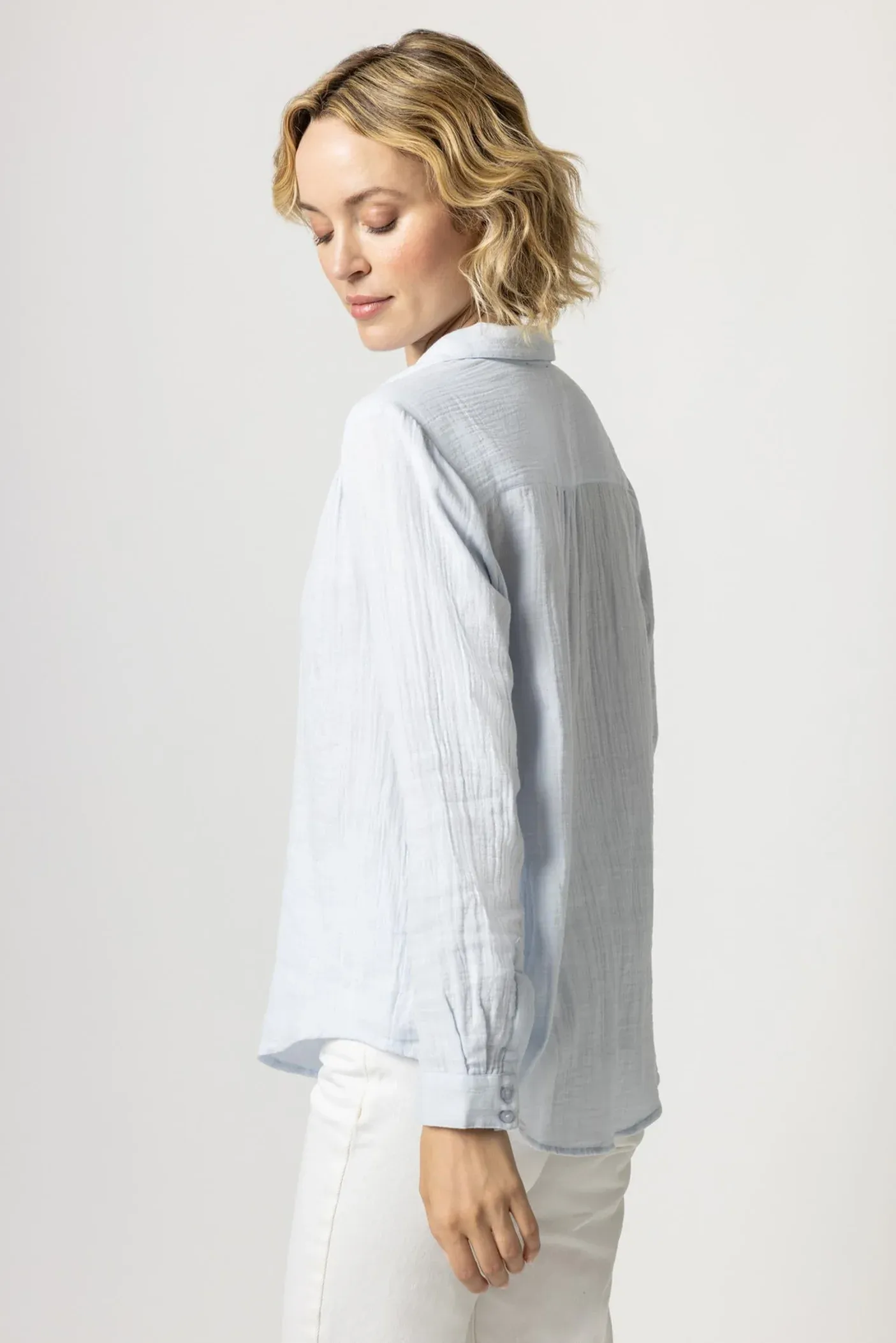 PA2099 Lilla P Long Sleeve Button Down