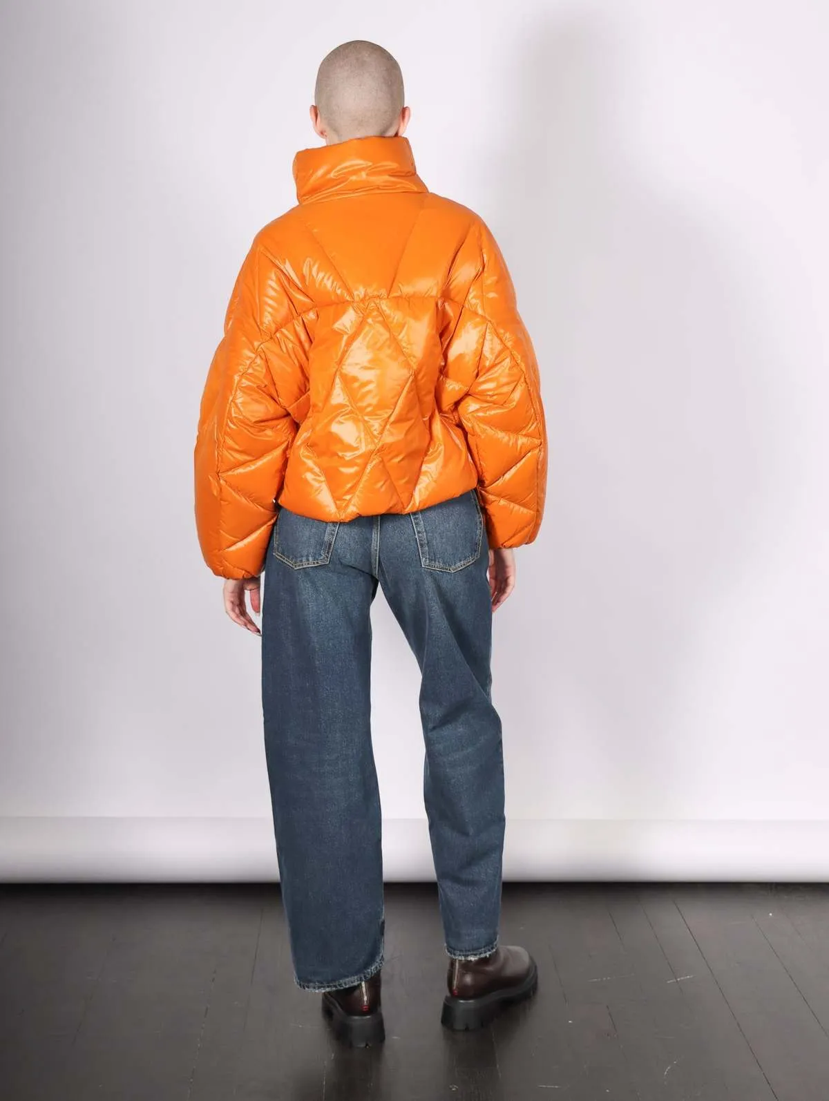 Padded Down Jacket - Orange