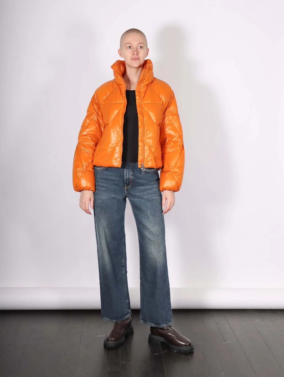 Padded Down Jacket - Orange