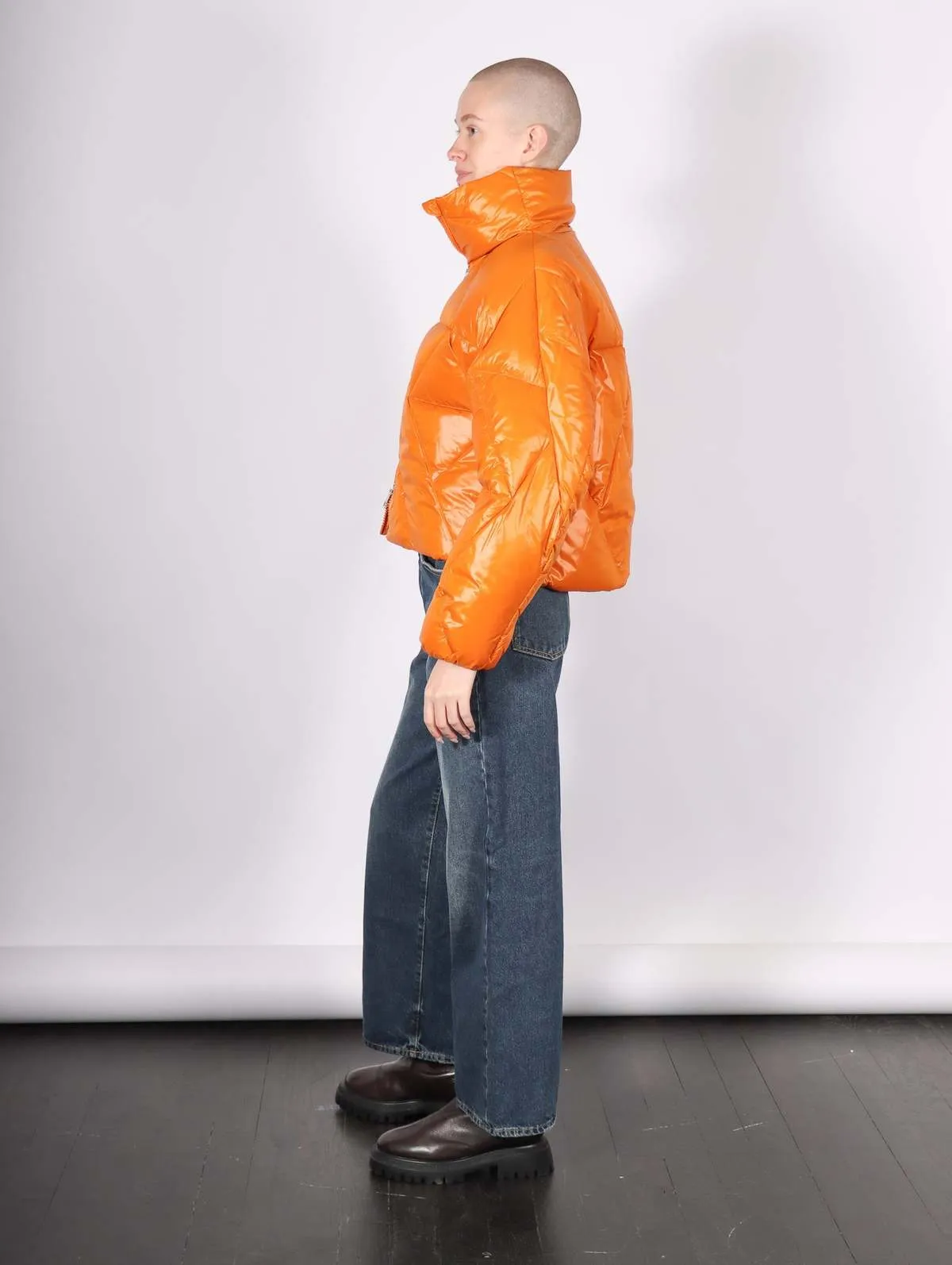 Padded Down Jacket - Orange