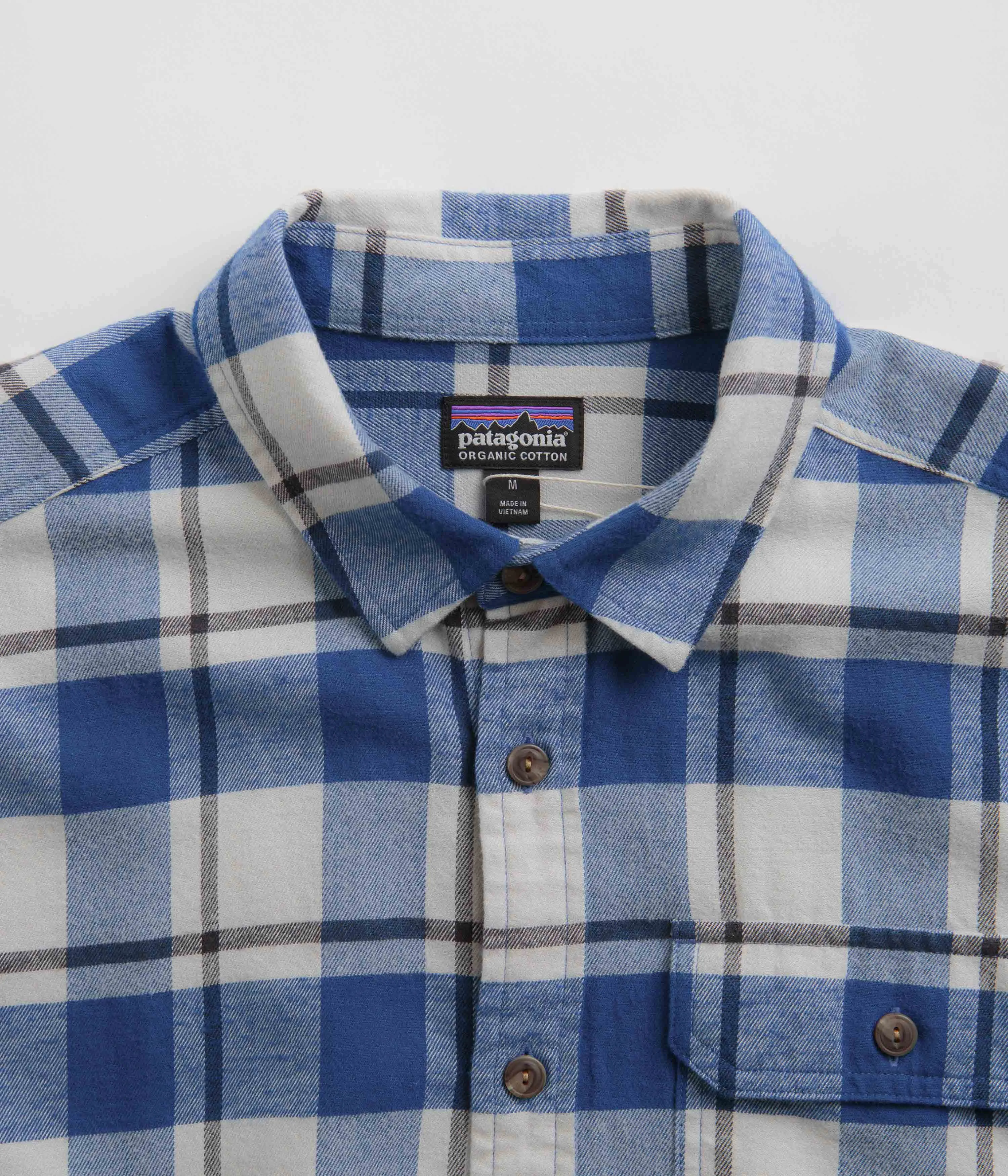 Patagonia Cotton in Conversion Fjord Flannel Shirt - Captain: Endless Blue