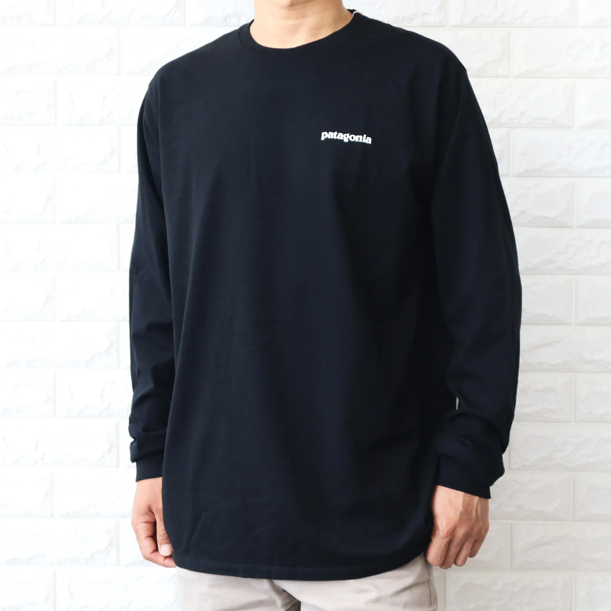 Patagonia  |Crew Neck Street Style Long Sleeves Plain Cotton