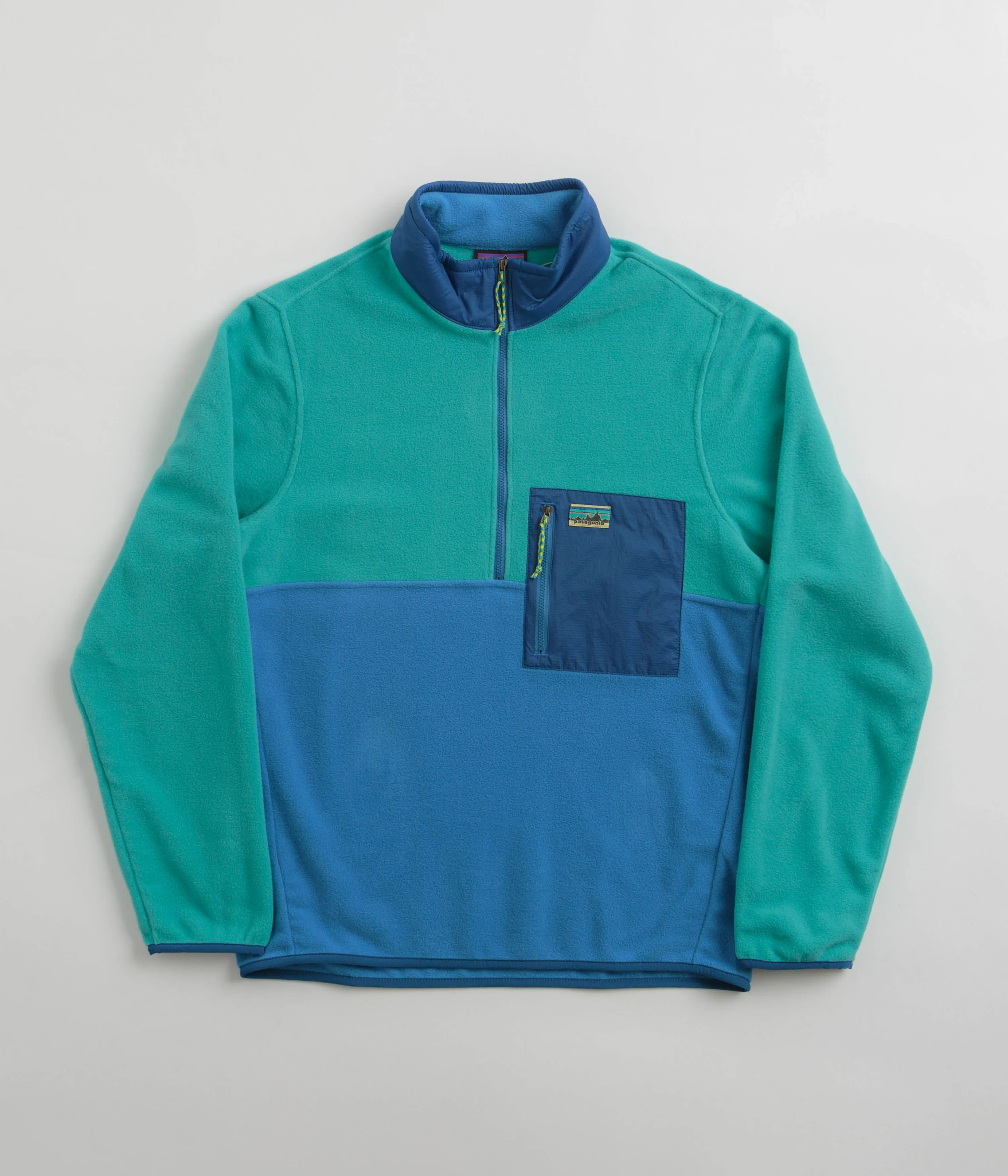 Patagonia Microdini 1/2 Zip Pullover Fleece - Vessel Blue