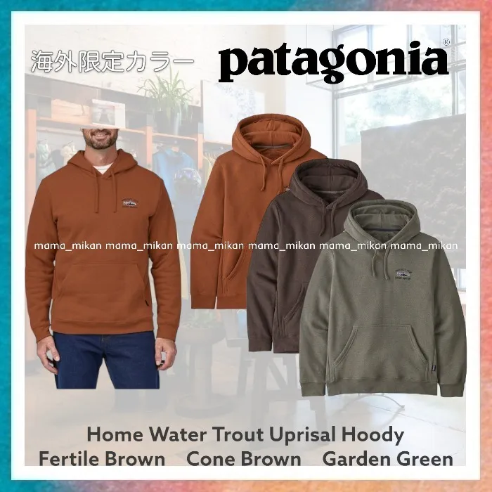 Patagonia  |Unisex Blended Fabrics Street Style Long Sleeves Plain