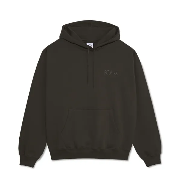 Polar Skate Co. Stroke Logo Dave Hoodie - Dirty Black