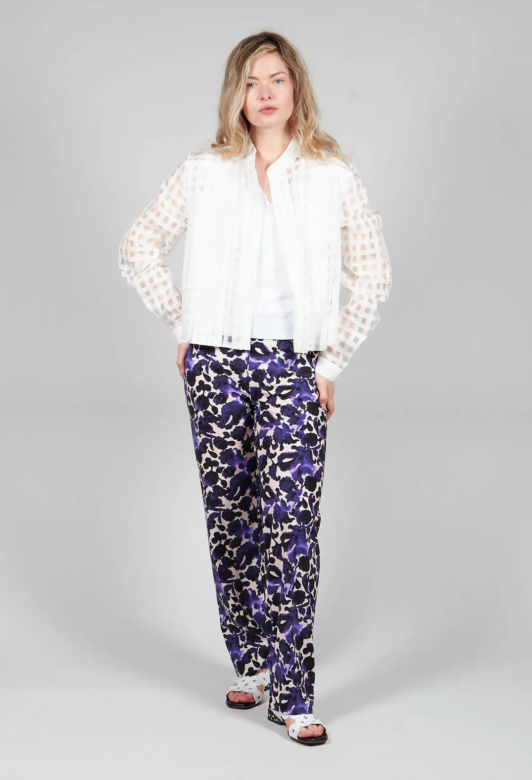 Proceed Trousers in Purple Floral