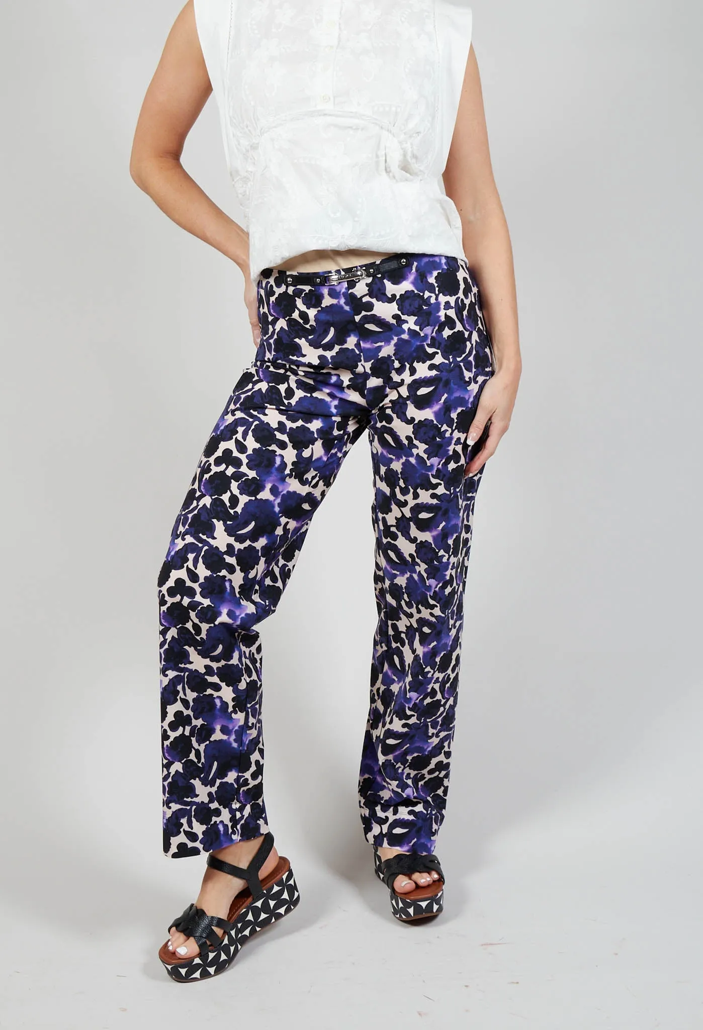 Proceed Trousers in Purple Floral