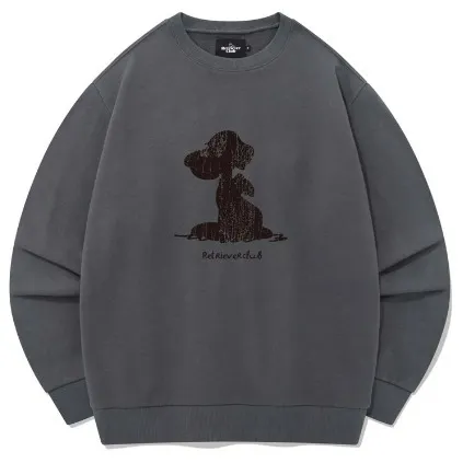 Retriever Club  |Crew Neck Unisex Street Style Long Sleeves Plain