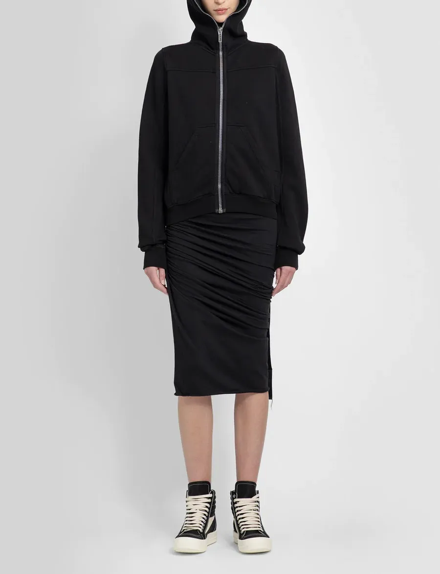 RICK OWENS  |Sweat Rib Street Style Long Sleeves Hoodies & Sweatshirts