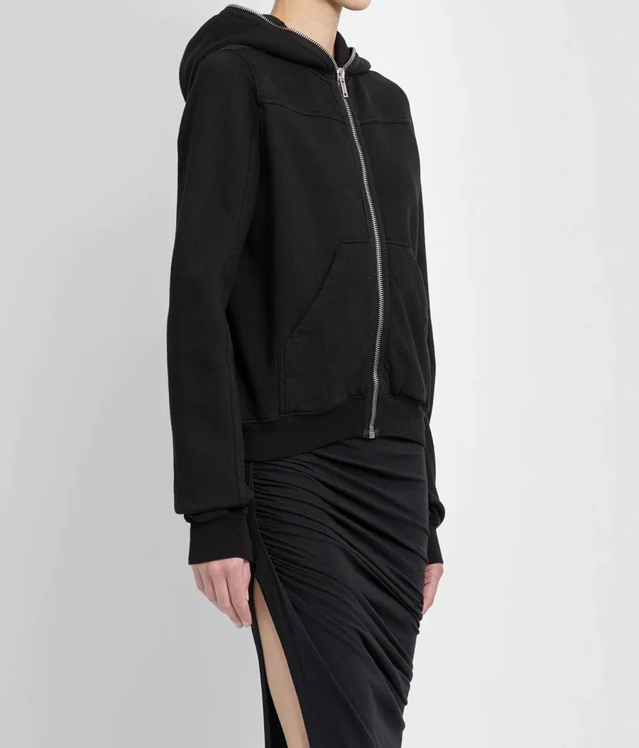 RICK OWENS  |Sweat Rib Street Style Long Sleeves Hoodies & Sweatshirts