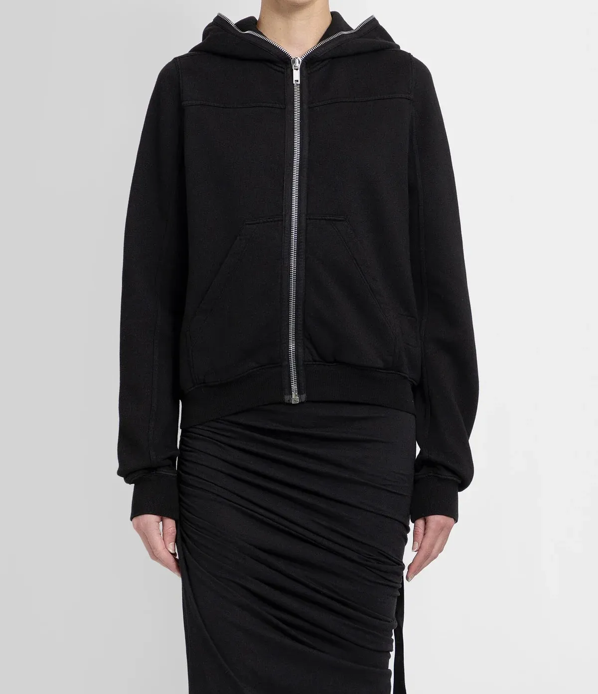 RICK OWENS  |Sweat Rib Street Style Long Sleeves Hoodies & Sweatshirts