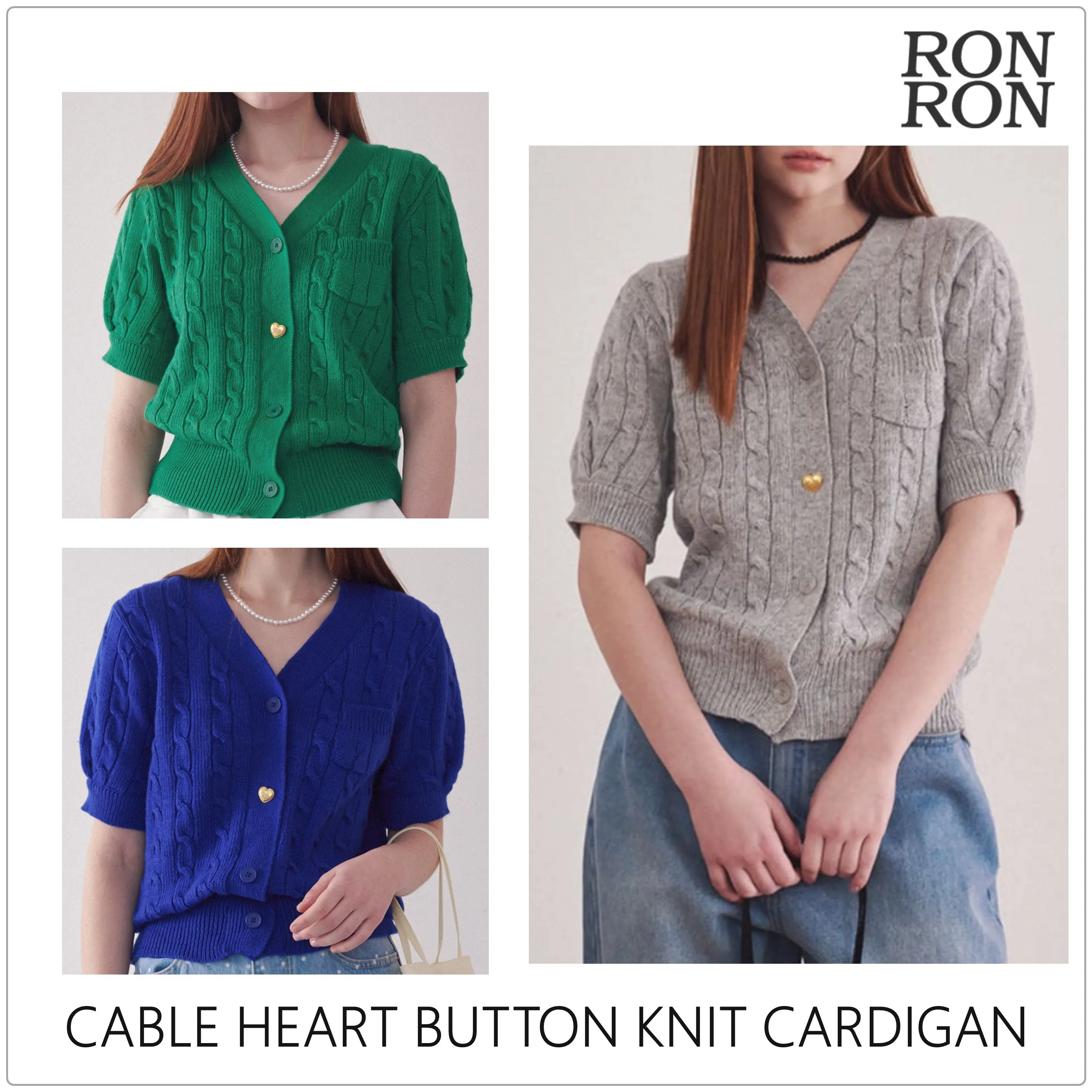 RONRON  |Casual Style Street Style Plain Cardigans