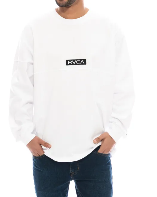 RVCA  |Long Sleeves Plain Long Sleeve T-shirt Logo