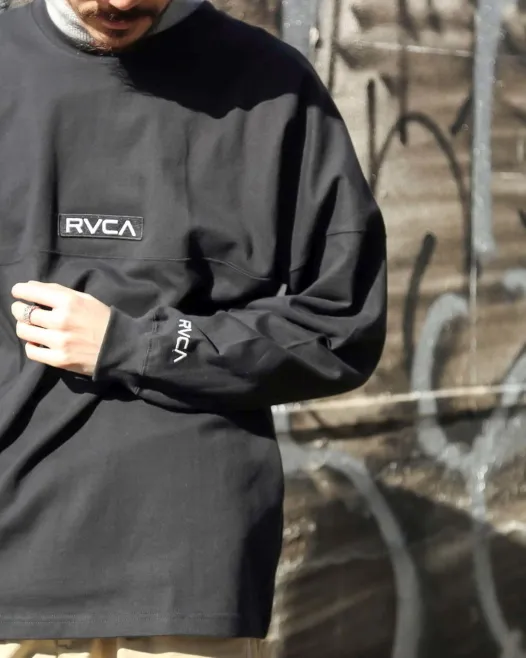 RVCA  |Long Sleeves Plain Long Sleeve T-shirt Logo