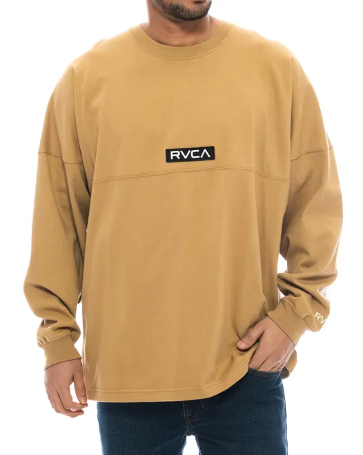 RVCA  |Long Sleeves Plain Long Sleeve T-shirt Logo