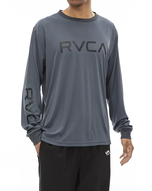 RVCA  |Unisex U-Neck Long Sleeves Long Sleeve T-shirt Logo