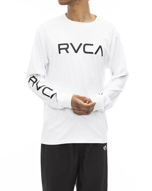 RVCA  |Unisex U-Neck Long Sleeves Long Sleeve T-shirt Logo