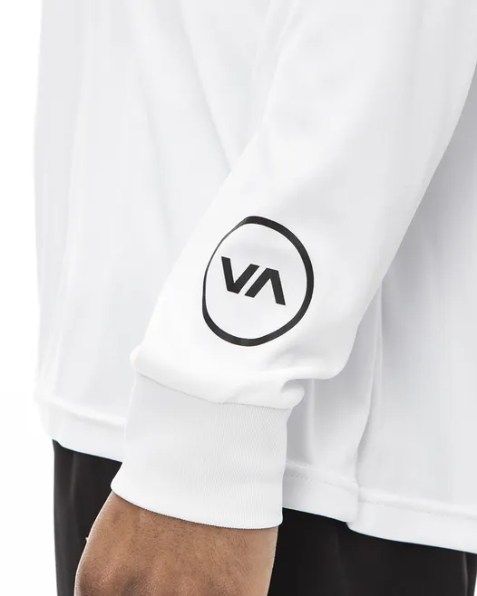 RVCA  |Unisex U-Neck Long Sleeves Long Sleeve T-shirt Logo