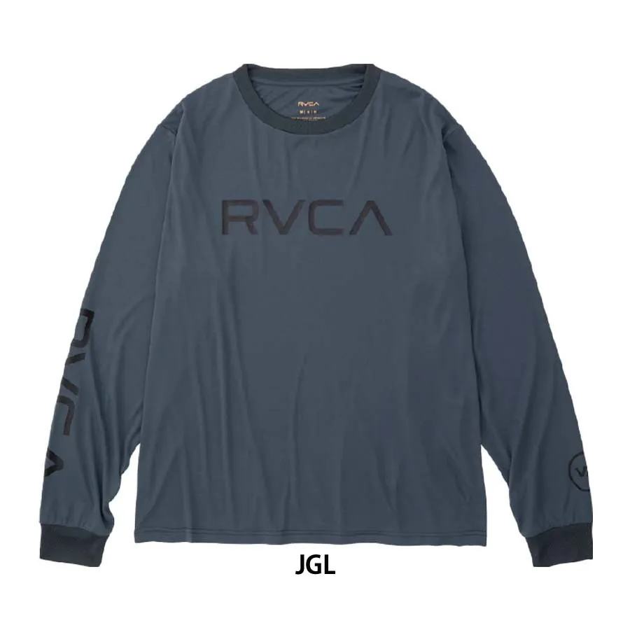 RVCA  |Unisex U-Neck Long Sleeves Long Sleeve T-shirt Logo