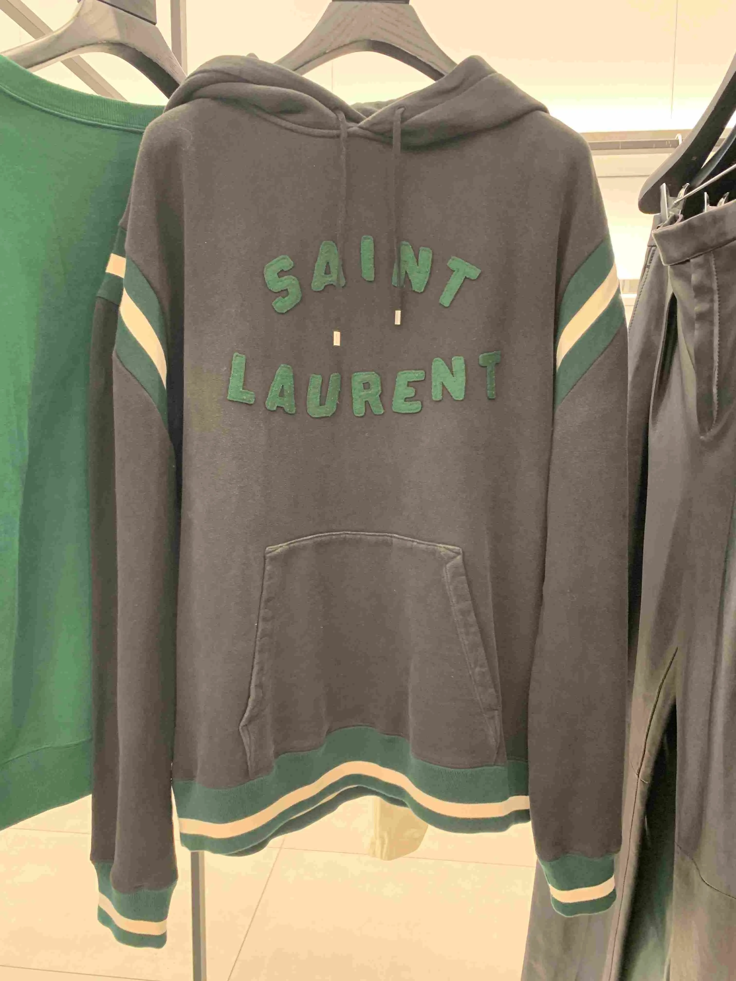 Saint Laurent  |Pullovers Unisex Sweat Long Sleeves Cotton Logo Luxury