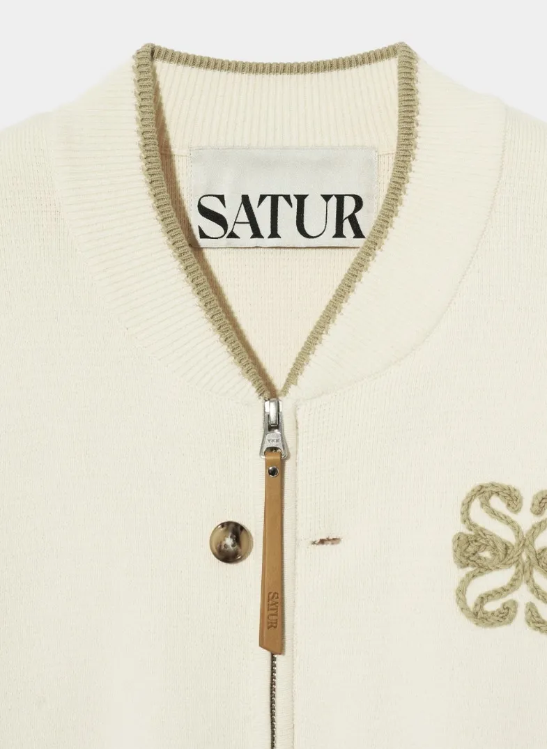 SATUR  |Unisex Street Style Logo Cardigans