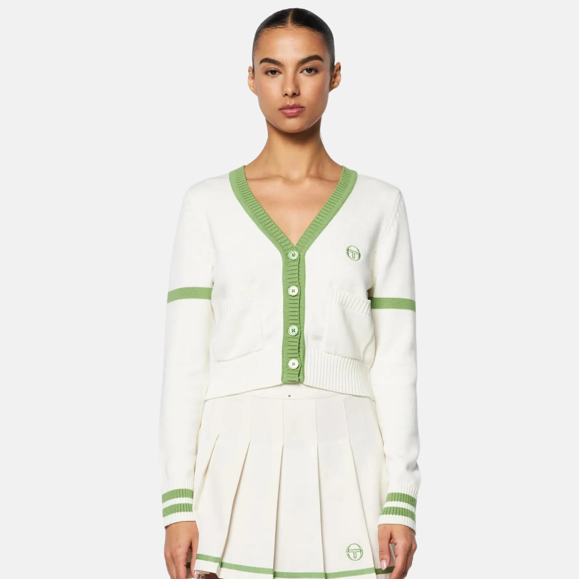 Sergio Tacchini Women's Lucia Knit Gardenia Cardigan