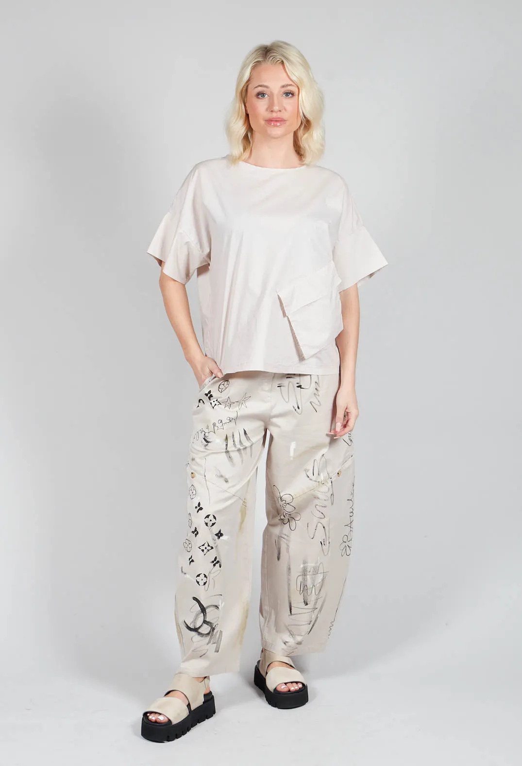 Signature Design Trousers in Beige