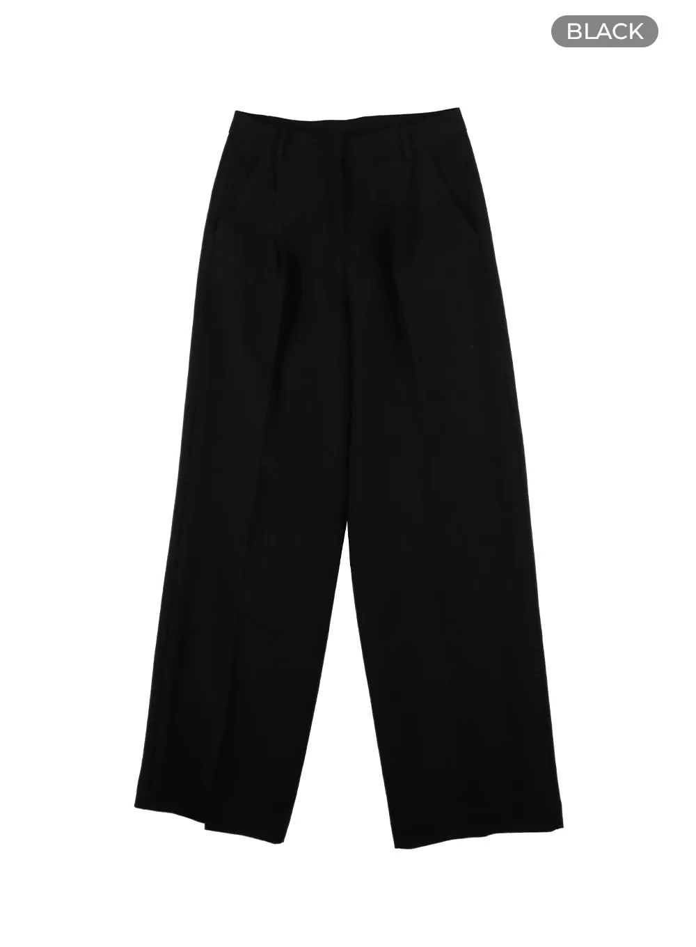 Solid Wide Fit Trousers OA416