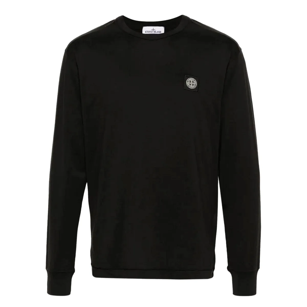 STONE ISLAND  |Crew Neck Long Sleeves Cotton Long Sleeve T-shirt Logo