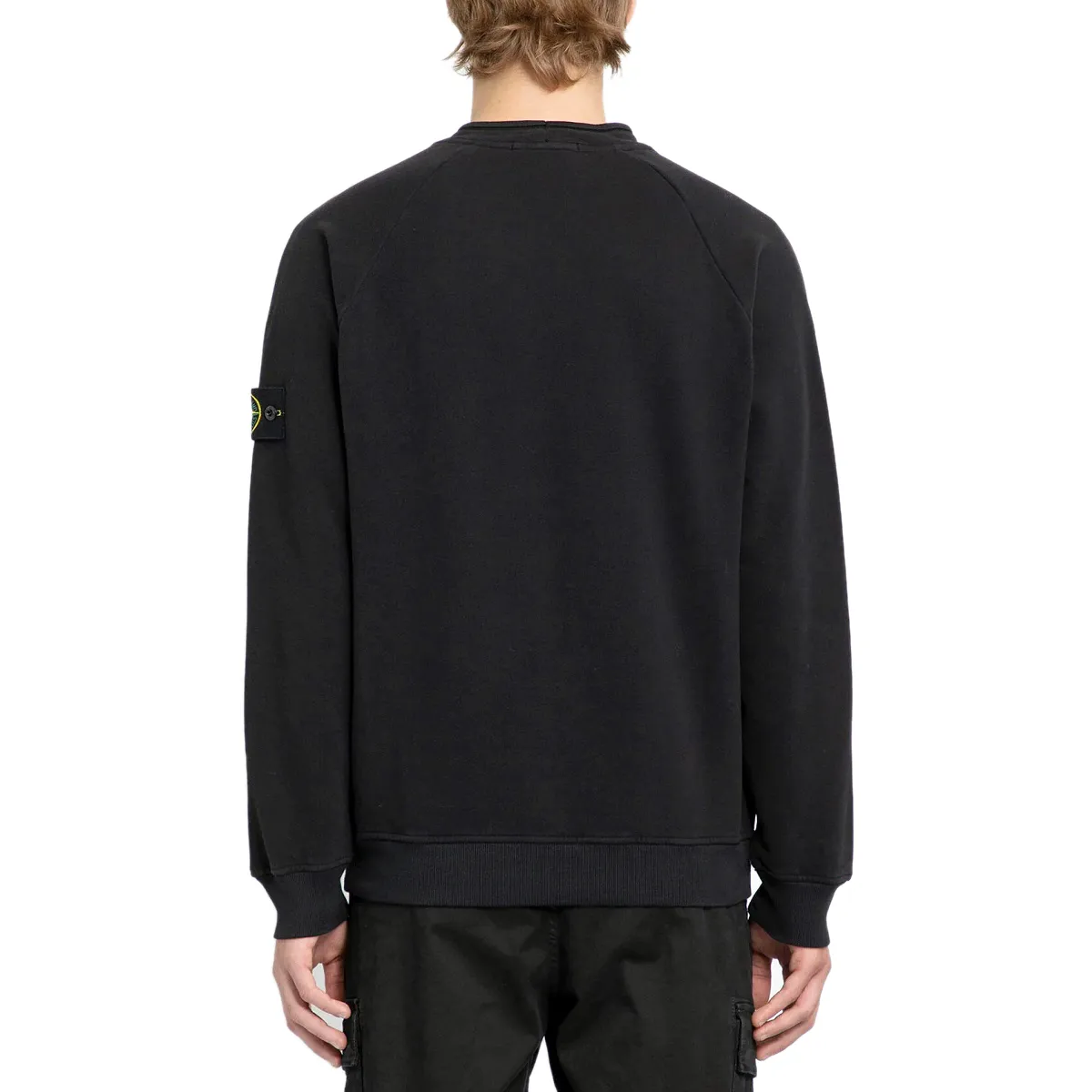 STONE ISLAND  |Crew Neck Pullovers Long Sleeves Cotton Logo Sweatshirts