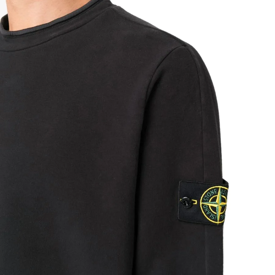 STONE ISLAND  |Crew Neck Pullovers Long Sleeves Cotton Logo Sweatshirts