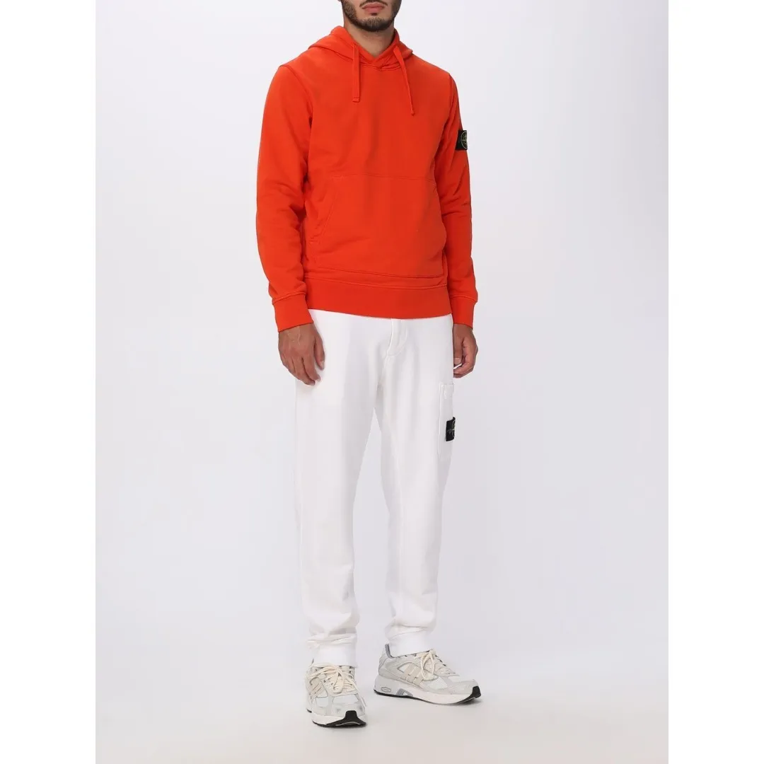 STONE ISLAND  |Street Style Long Sleeves Logos on the Sleeves Logo Hoodies