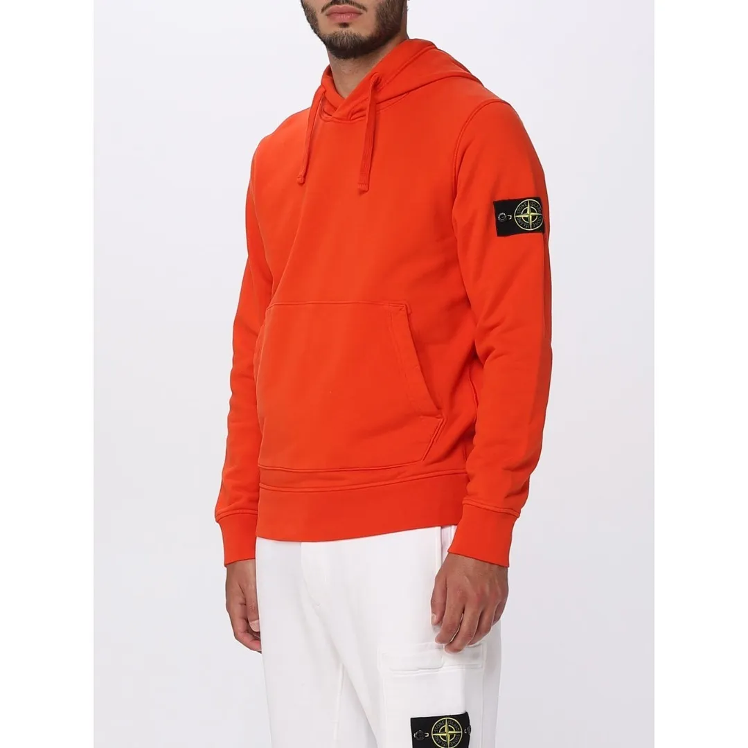 STONE ISLAND  |Street Style Long Sleeves Logos on the Sleeves Logo Hoodies