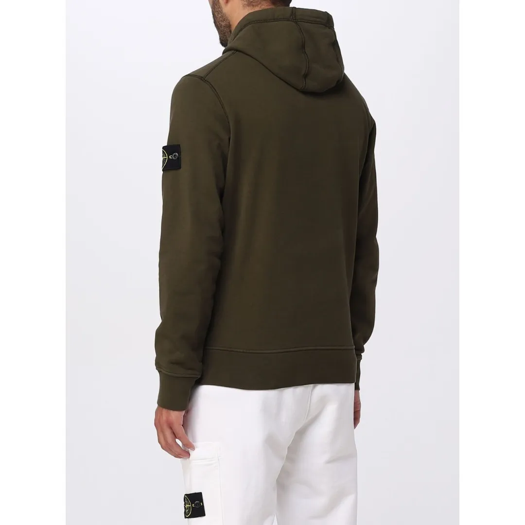 STONE ISLAND  |Street Style Long Sleeves Logos on the Sleeves Logo Hoodies