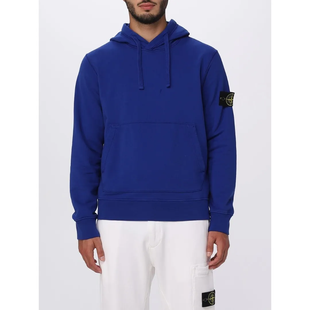 STONE ISLAND  |Street Style Long Sleeves Logos on the Sleeves Logo Hoodies