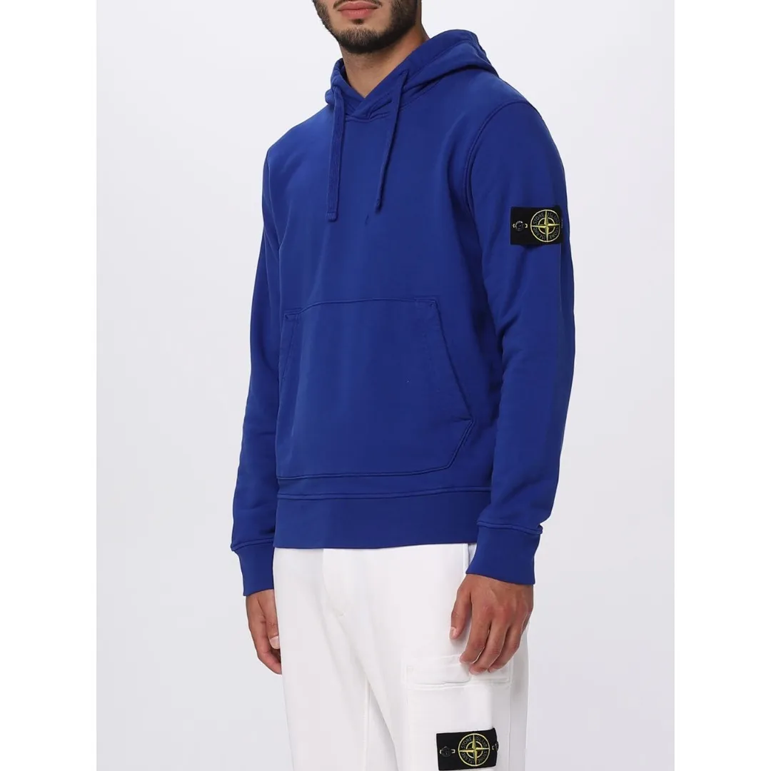 STONE ISLAND  |Street Style Long Sleeves Logos on the Sleeves Logo Hoodies