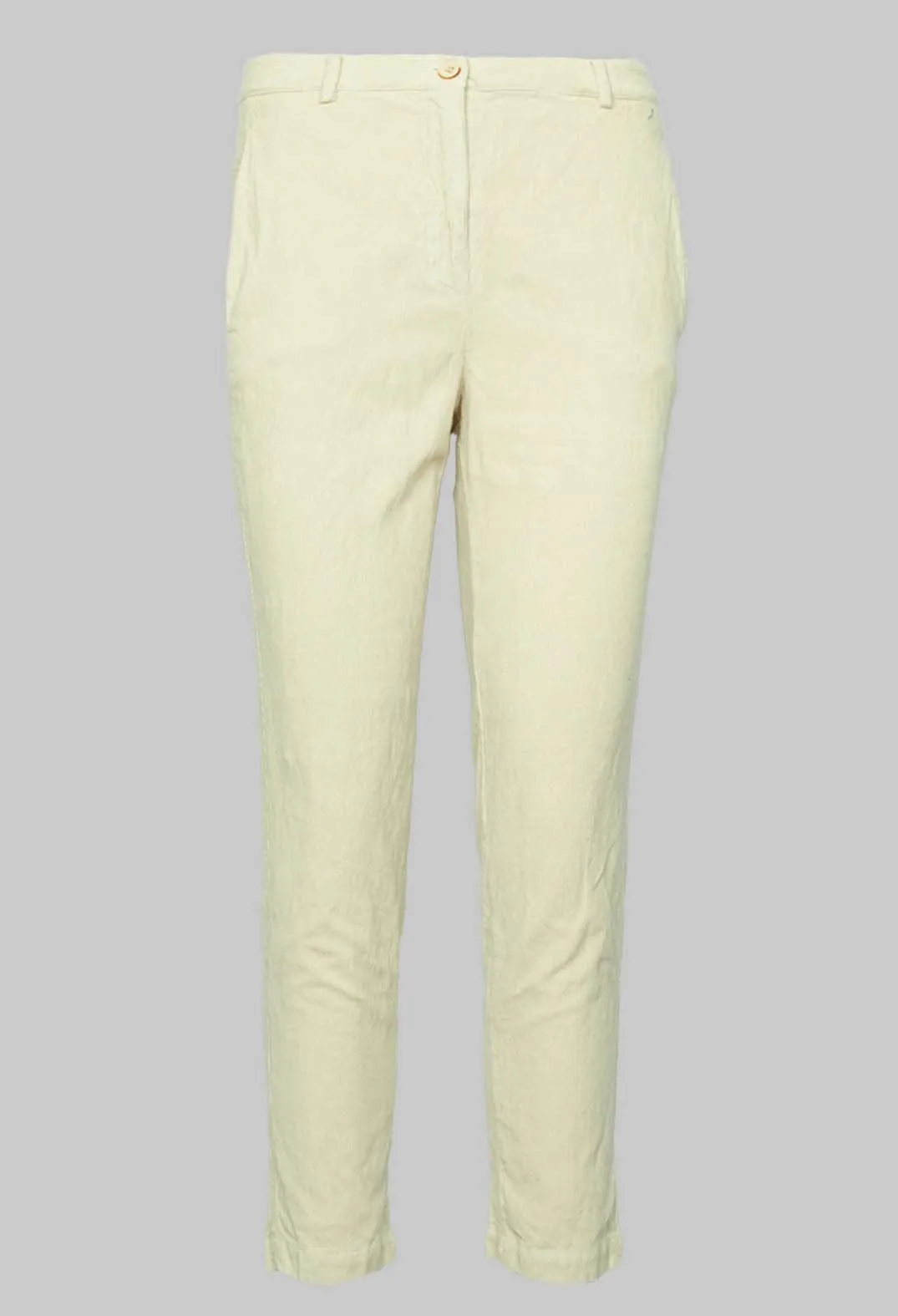 Straight Leg Trousers in Chalk