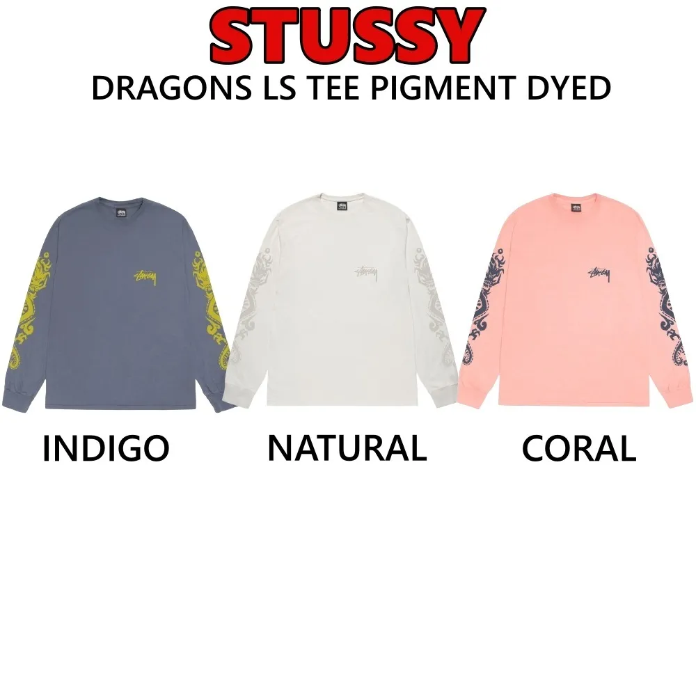 STUSSY  |Unisex Long Sleeves Long Sleeve T-shirt Logo Skater Style