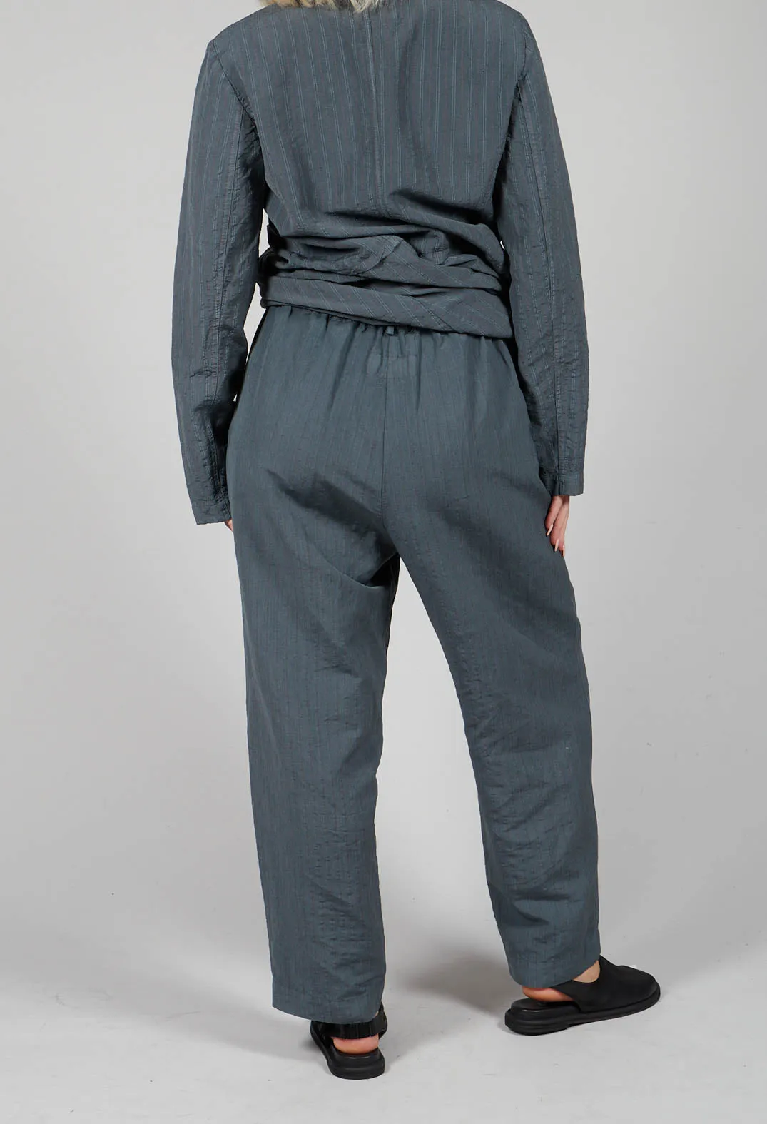 Subtle Stripe Trousers in Grey