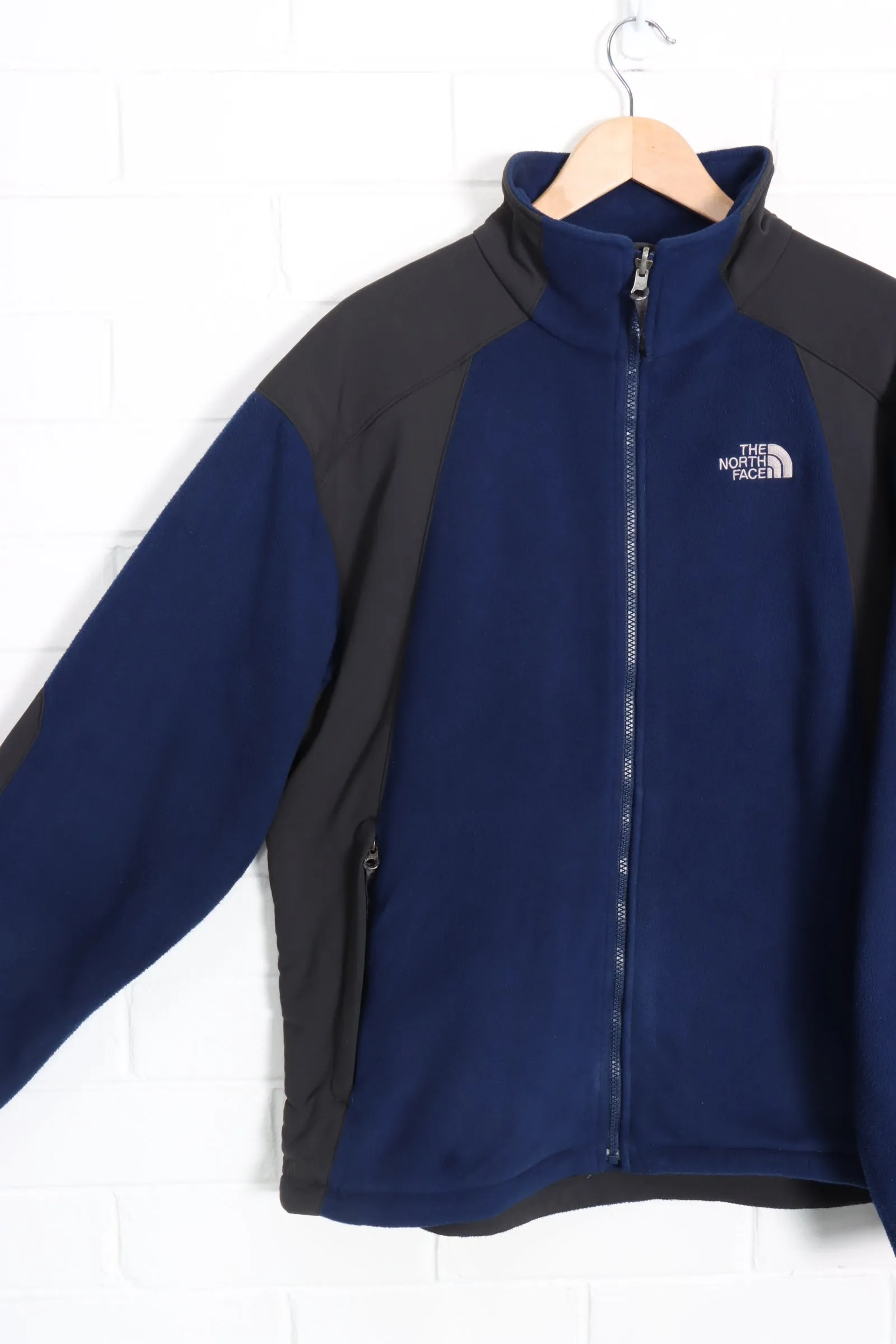 THE NORTH FACE Navy & Black Zip Up Fleece (XL)