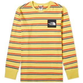 The North Face Stripe Long Sleeve TeeBamboo Yellow Stripe