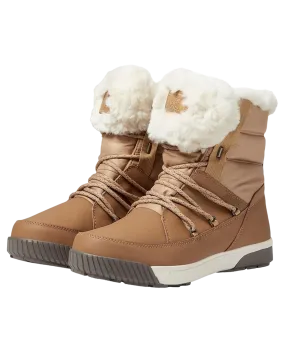 The North Face Women's Sierra Luxe Waterproof Apres Boots - Almond Butter / Falconbrown