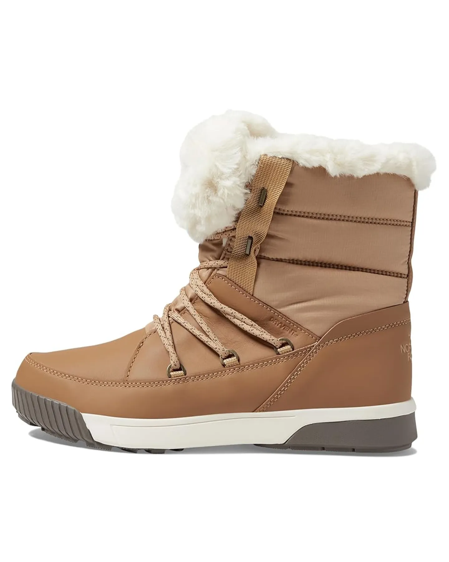 The North Face Women's Sierra Luxe Waterproof Apres Boots - Almond Butter / Falconbrown