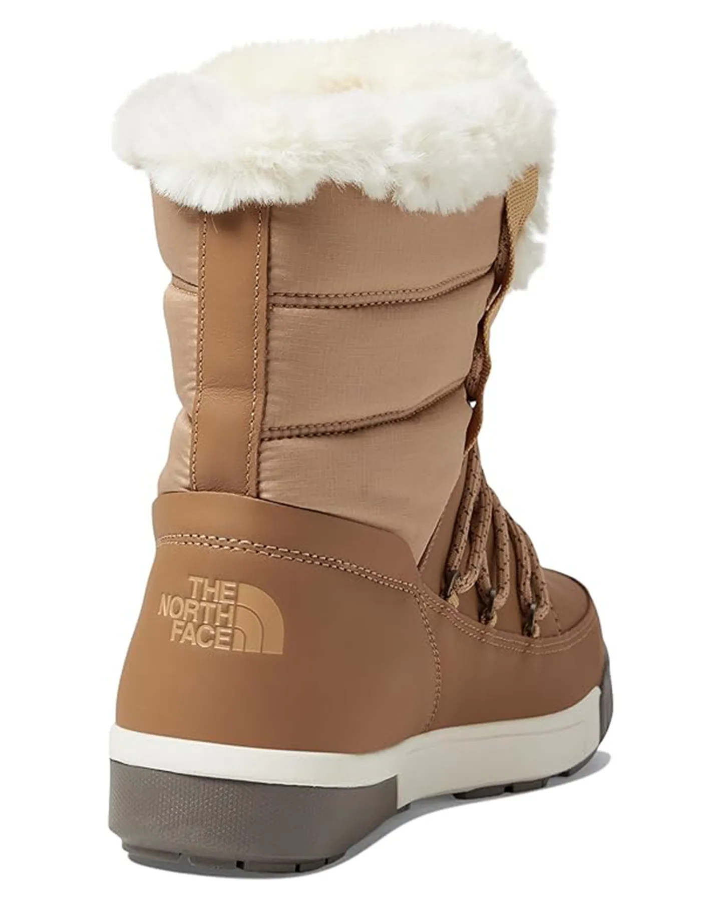 The North Face Women's Sierra Luxe Waterproof Apres Boots - Almond Butter / Falconbrown