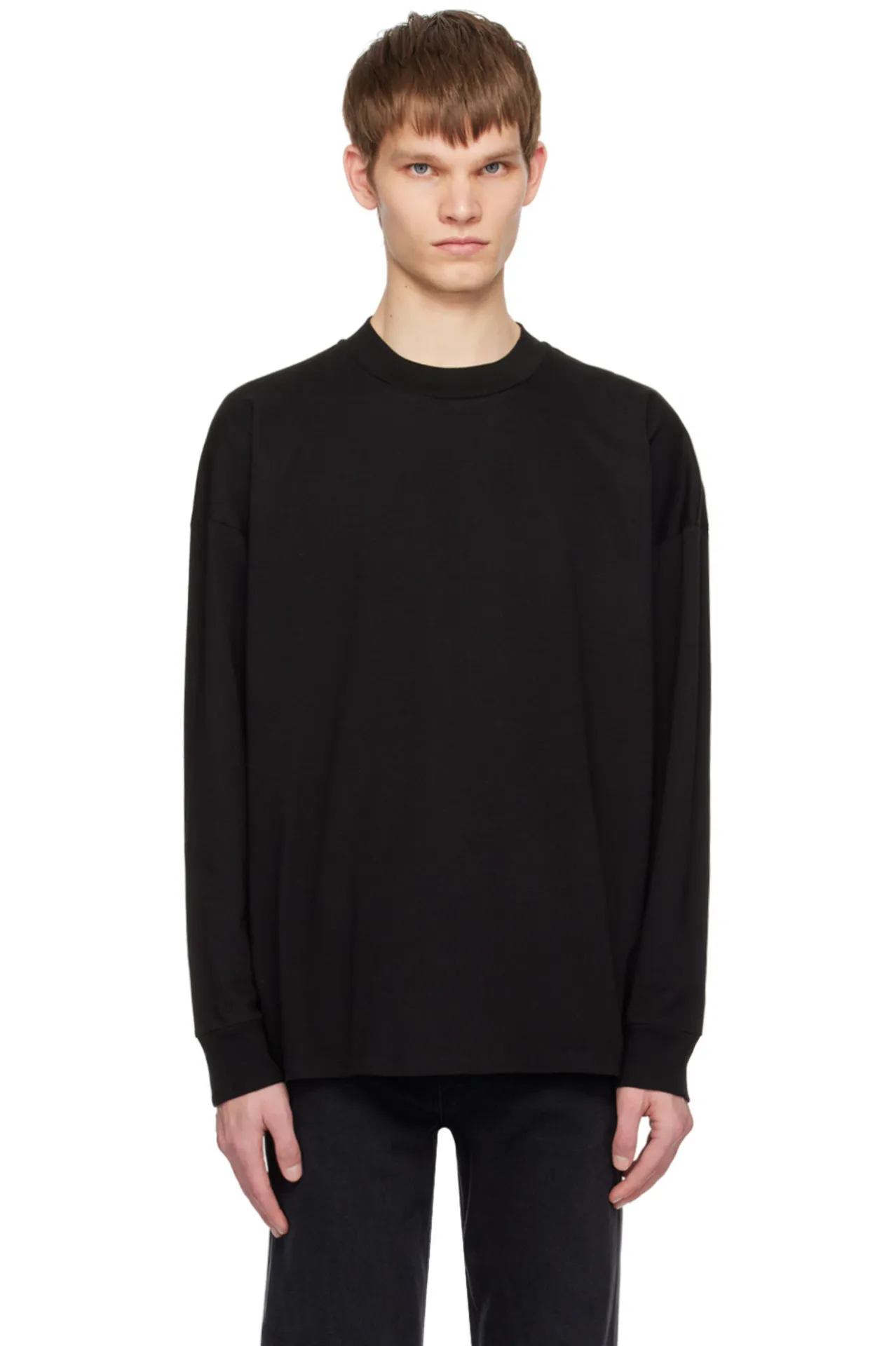 The Row  |Long Sleeves Plain Cotton Long Sleeve T-shirt