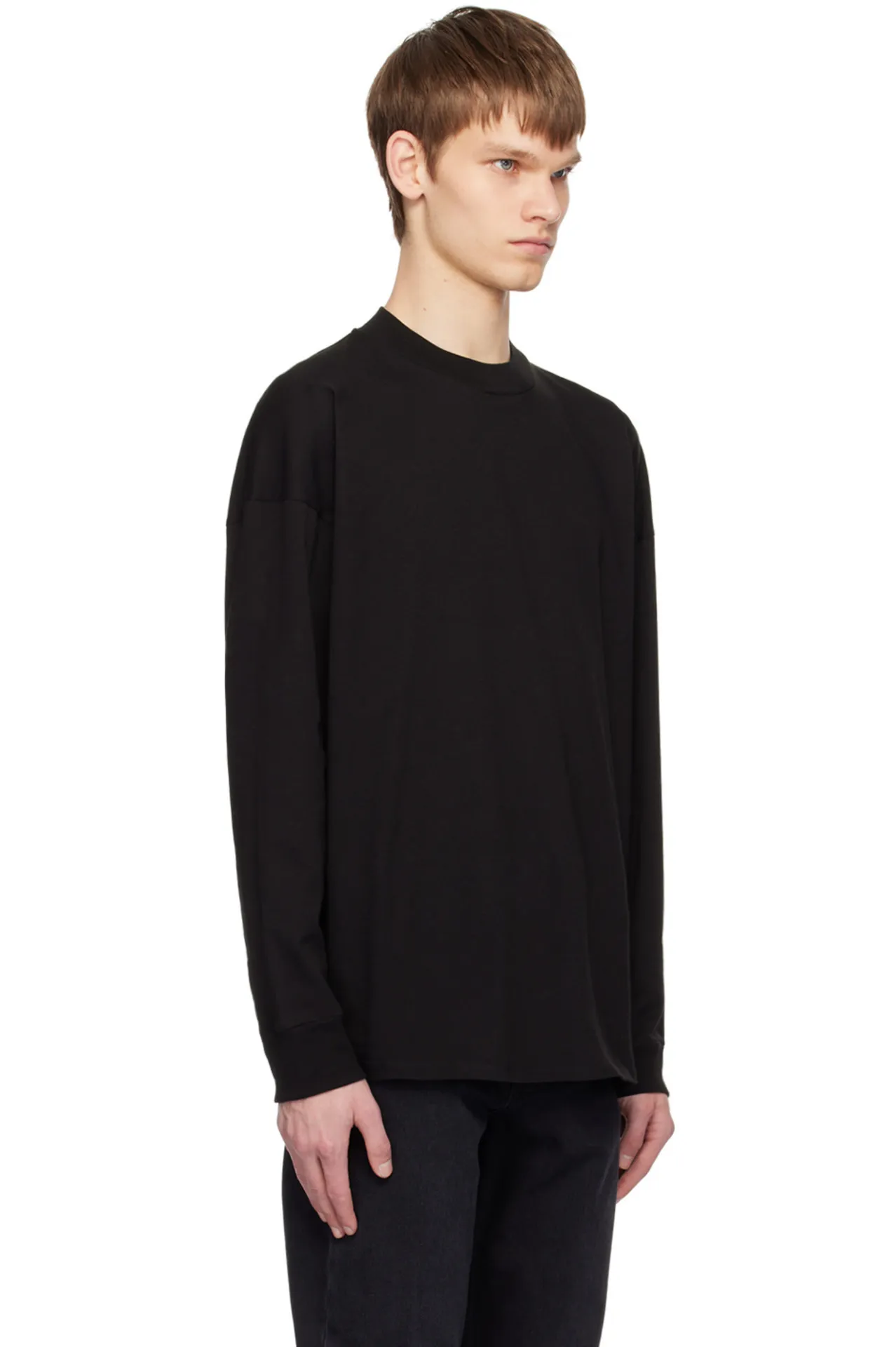 The Row  |Long Sleeves Plain Cotton Long Sleeve T-shirt