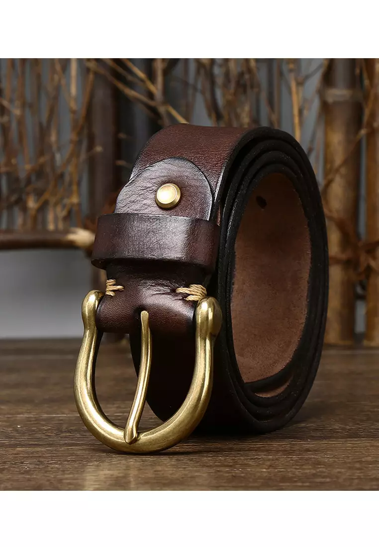 Twenty Eight Shoes Handmade Vintage Full Gain Leather Belt CP191