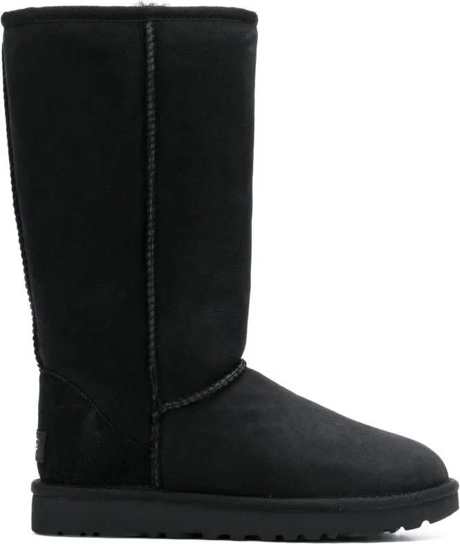 UGG fur-lined snow boots Black